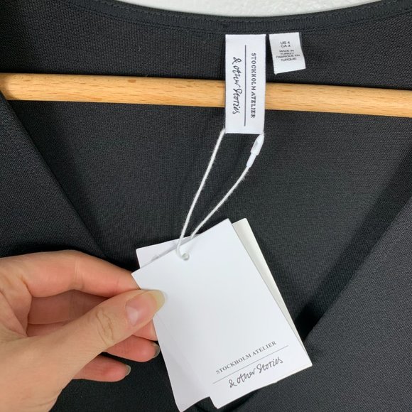 & Other Stories Stockholm Atelier Maxi Dress Black - Picture 5 of 5